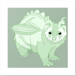 Tule the Dragon Ferret Posters and Art